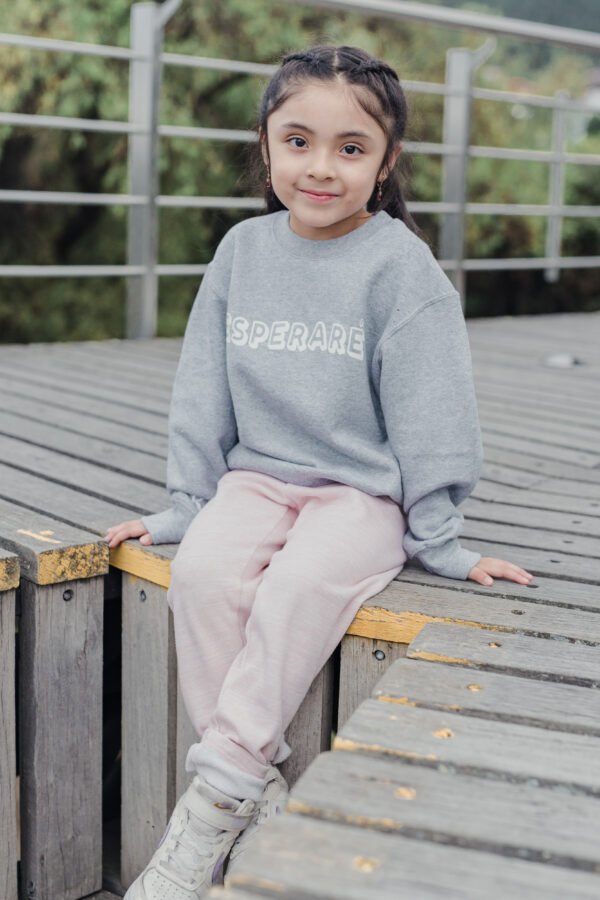 Sudadera sin cuello Unisex para niños "ESPERARÉ" Sal. 130.5-6