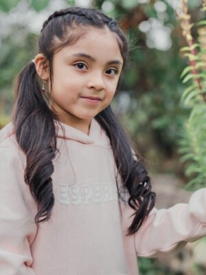 Sudadera con Capucha para niñas "ESPERARÉ" Sal. 130.5-6